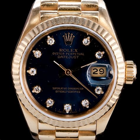 rolex oyster perpetual datejust superlative chronometer officially certified 18k|rolex datejust 31mm diamond bezel.